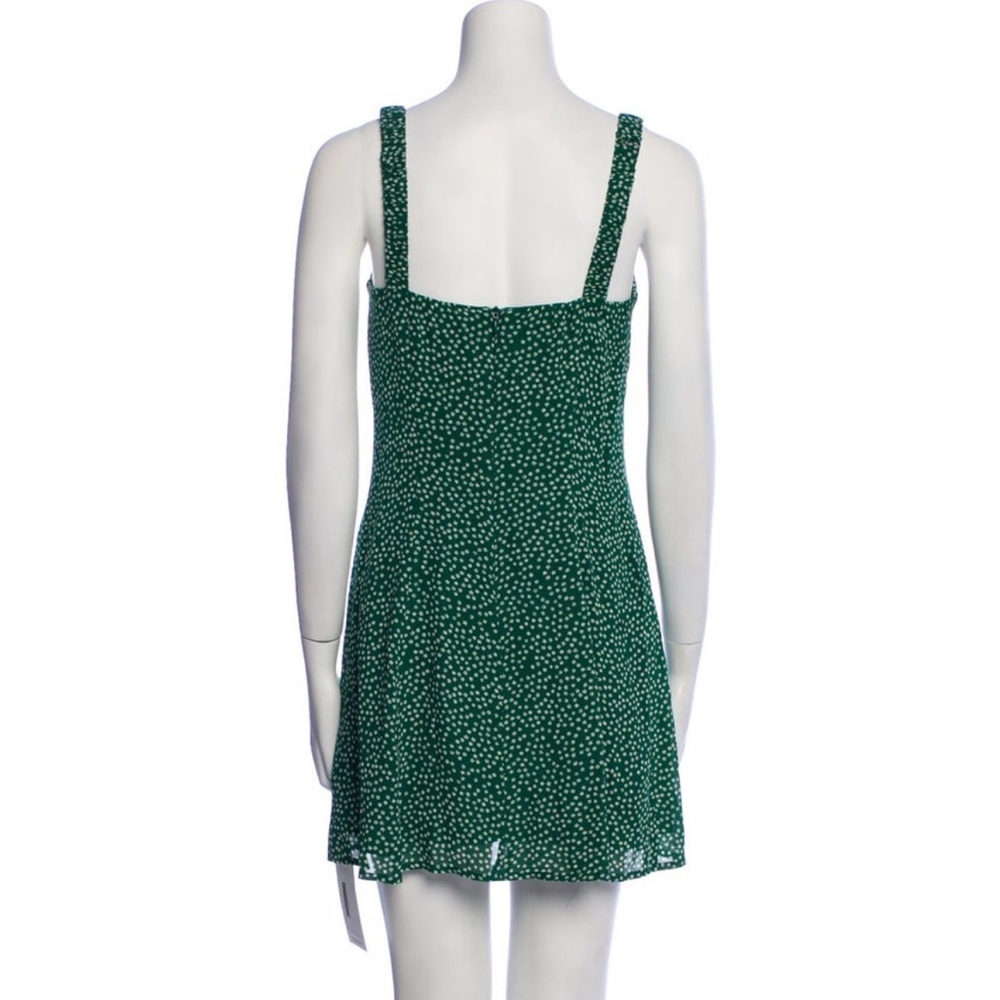 Reformation Green Printed Mini Dress - Picture 3 of 6